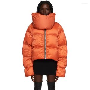 Vestes pour femmes Streetwear veste d'hiver femmes 2022 à manches longues col roulé manteaux bouffants décontracté épais chaud bulle vêtements d'extérieur Y2K vêtements