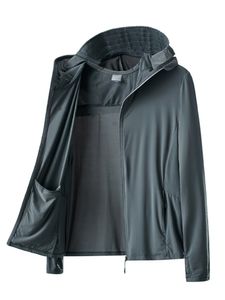 Vestes pour femmes Veste d'été en cuir pour hommes résistant UPF 50UV avec capuche protection solaire respirabilité veste coupe-vent ultra-fine veste décontractée grande taille 8XL 230412