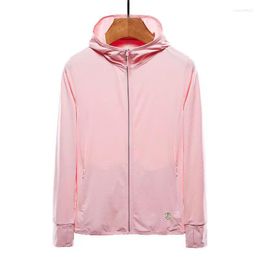 Damesjassen zonbescherming kleding vrouwen roze zonnebrandcrème ademende jas mannen upf50 uv zonnebrandjas voor paar comfortabel