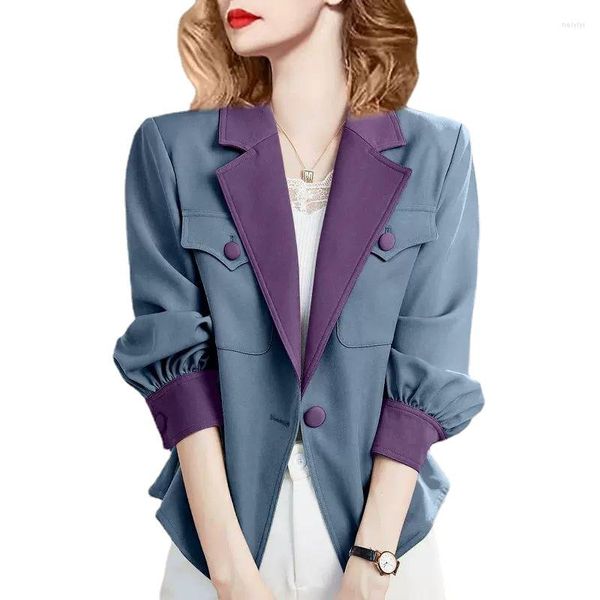 Vestes pour femmes Temperament Fashion Chemise de haute qualité Robe de printemps Womens Design In 2023 Niche Color Matching Top Coat.