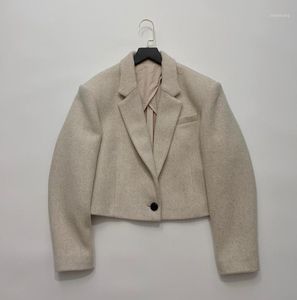 Vestes pour femmes The 2022 One Buckle Wool Coat 1015