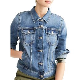 Damesjassen Vicabo Woman Jacket Effen Kleur Lange mouw Slim In Fitted Fided 2021 Dameskleding Denim Jas Casual Revers Pockets Jean