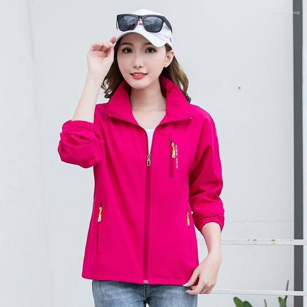 Chaquetas impermeables para mujer, chaqueta de senderismo para mujer, para acampar, cazar, escalar, Trekking, cortavientos, para exteriores, Softshell, impermeables, a prueba de viento, E341