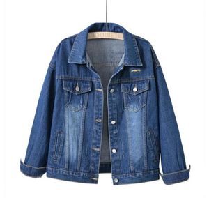 Spring herfst nieuwe dames denim jassen luxe merkontwerpers casual damesjassen bovenkleding jas groot formaat