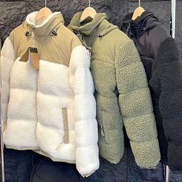 Chaquetas de mujer Chaqueta de lana de invierno Puffer Sherpa Mujeres Faux Shearling Outerwear Abrigos Mujer Gamuza Abrigo de piel Hombres Cálido Cordero Espesado Puffx03t