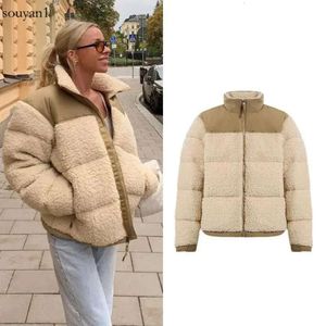 Vestes pour femmes Veste polaire d'hiver Femmes Shearling Manteaux d'extérieur Manteau de fourrure en daim Hommes Chaud Agneau Puffer