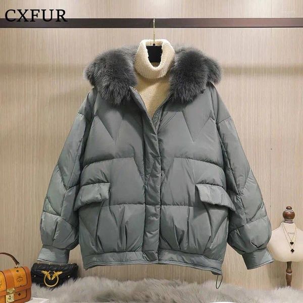 Jackets para mujeres Invierno de moda al aire libre Duck Down Jakcet con cuello de piel CX-G-27A
