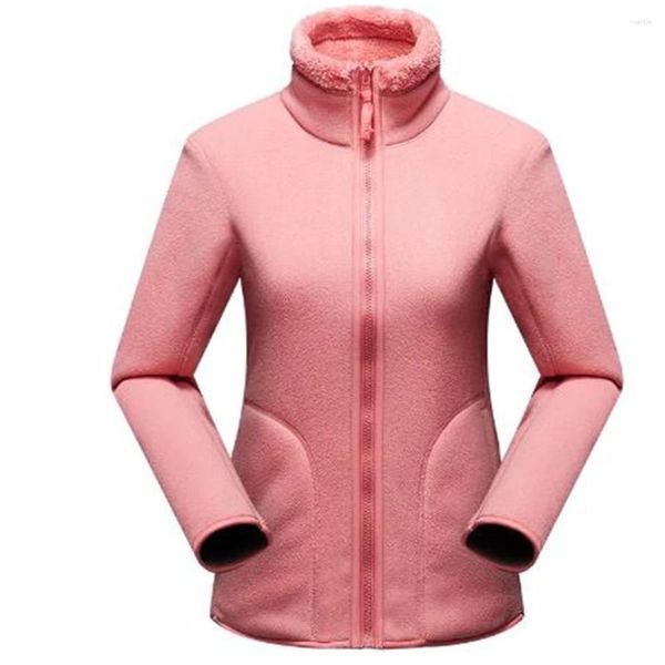 Vestes pour femmes Hiver chaud polaire/corail polaire veste dames flanelle manteau réversible unisexe à capuche hauts femmes pulls sweats