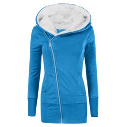 Damesjassen vrouwen herfst winter vrouwelijke jas causale zachte fleece pluche pluche warme donzige ritssluiting katoen top sudadera 230131