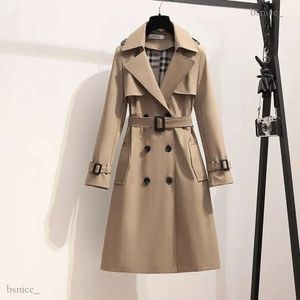Vestes Femmes Femmes Manteaux et automne mi-longueur trench-coat mode coréenne vêtements d'hiver ceinture pour 382