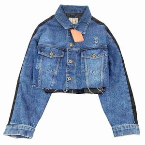 Damesjassen Dames Denim Jassen Stijl Jas met korte mouwen Designer Bovenkleding 240305