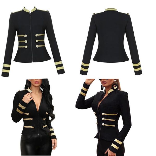 Vestes pour femmes Femmes Mode Slim Court Biker Moto Doux Sexy Zipper Veste Outwear Manteau Automne Femme Vêtements