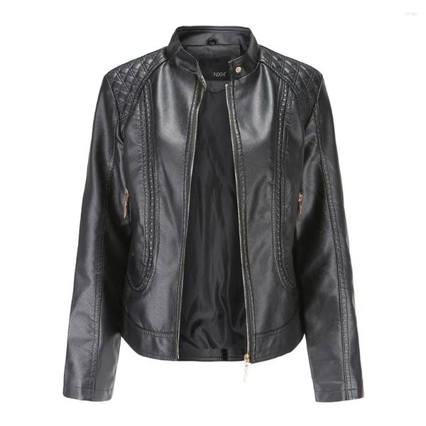 Jackets para mujeres Fashion Fashion Winter Winter Autumn Motorcycle Chop Chop Chaqueta de abrigo corto Tops Copas de abrigo#G2