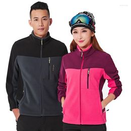 Chaquetas de mujer Chaqueta de forro polar suave con cremallera completa para mujer Chaqueta rompevientos superior para otoño e invierno Al aire libre Cálido Ajuste clásico Senderismo Camping