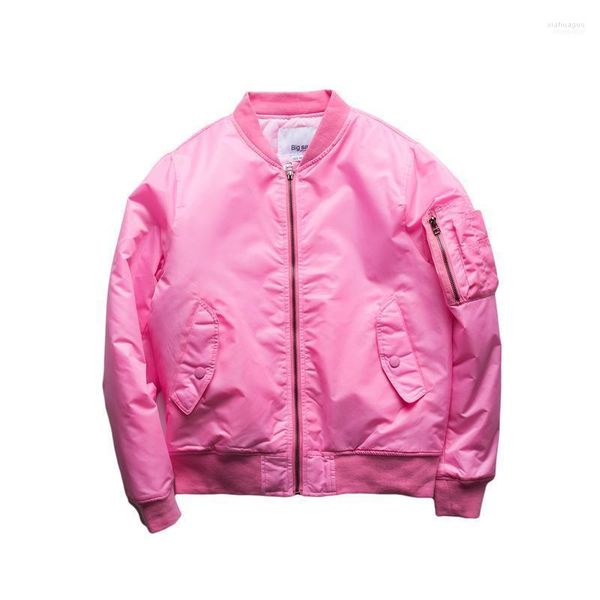 Vestes pour femmes Femmes Grossiste - Veste Bomber Unisexe Femmes 2022 Printemps Automne Hiver Pilotes Vêtements d'extérieur Hip Hop Costume Windbreak Rose