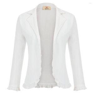 Damesjassen Women Hokken Bolero Schouder zijn schouders op voor bruiloftsfeest Casual reverskraag