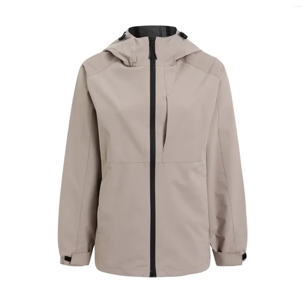 Chaquetas para mujer Chaqueta de esquí para mujer Abrigo cálido Montaña Cortavientos con capucha Impermeable Otoño Invierno Escalada al aire libre Cremallera Hombres Casual