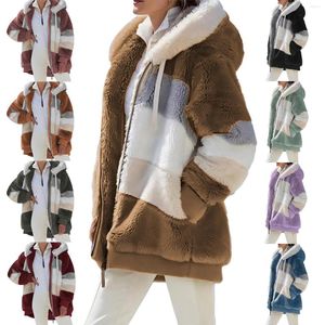 Damesjassen vrouwen thermische jas gevarieerde kleur zipper open voorkant overjas in 8 kleuren