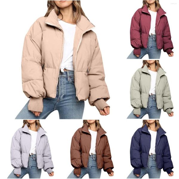 Chaquetas de mujer Mujeres Invierno Cálido Sudadera con capucha Botón de color sólido Abrigos de maternidad Chalecos cortos para chaqueta que cubre caderas