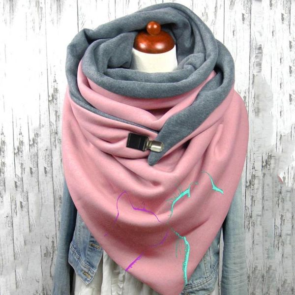 Chaquetas de mujer para mujer estampado vintage Boho bufandas chales envuelve invierno cálido chaqueta de lana larga mujeres juniors chaleco mujer