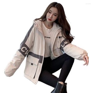 Vestes pour femmes Woodpecker doudoune matelassée hiver velours épaississement 2023 Version coréenne mode ample tout-Match manteau