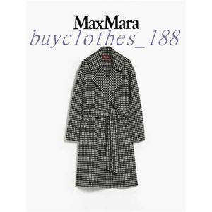 Vestes pour femmes Mélanges de mélange en laine Trench Coat coat 2024 Nouveau ventre de mode de la longueur de la mi-longueur de printemps avec ceinture doqi