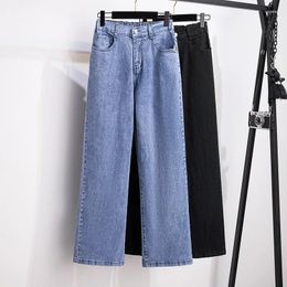 Jeans féminins 155 kg plus taille de pantalon en denim en vrac de taille 150/160 Pantalon consécutif décontracté slim xl-7xl 3316