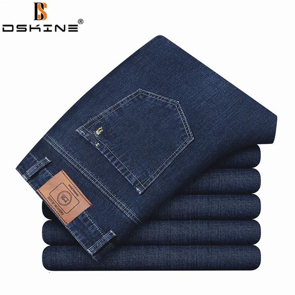 Jeans para mujer 2023 Hombres de negocios Primavera Moda recta Pantalones casuales Baggy Stretch Verano Ligero Slim Denim Pantalones 231102