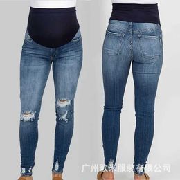 Jeans pour femmes 2023 Nouveau pantalon de mode d'été et d'automne Jean femme enceinte