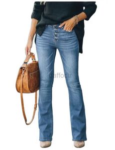 Damesjeans 2023 Nieuwe Dames Mid Taille Boot Cut Jeans Mode Skinny Hoge Stretch Denim Uitlopende Broek Casual Slanke Vrouwelijke Broek S-2XL 24328