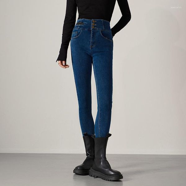 Jeans de mujer 2023 Perfect Street Blast Fashion Casual Denim Pants Medias de alta calidad