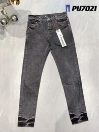 Damesjeans 2023 paars merk denim heren slim fit hoge kwaliteit straat gewassen kras beschadigd gat streetwear broek lange broek 231127