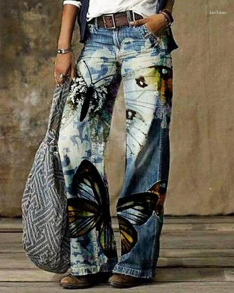 Jeans pour femmes 2023 rétro décontracté pantalon droit sexy mignon fille épicée japonaise coréenne polyvalente simple européenne et américaine