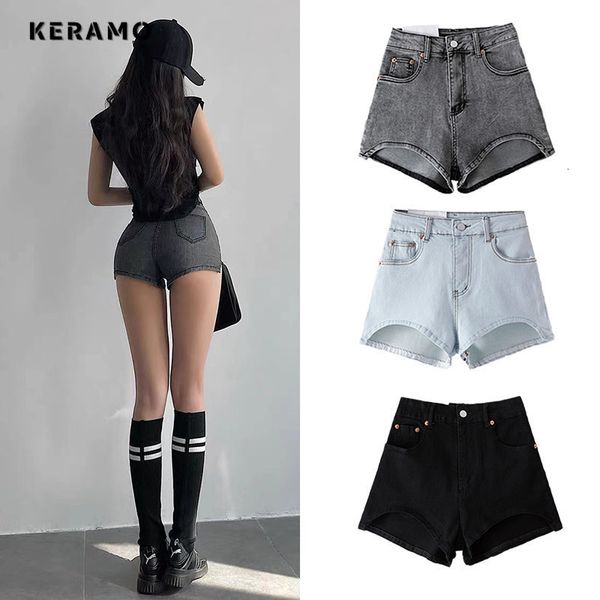 Femmes S Jeans 2023 Été Sweet High TAILLE SEXE SEXE SOLIE SHEATE DENIM Shorts Fashion Casual Girls Slim Fit Y2k Street Jean Short 230511