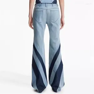 Jeans da donna 2023 Tendenze estive Pantaloni svasati in cotone con doppia cerniera lavata vintage Moda coreana Slim