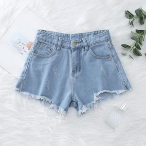 Jeans pour femmes 2023 Femmes Pantalons d'été Sexy Taille haute Slim Trou Shorts avec poches Comfy Qualité Simple Rapide
