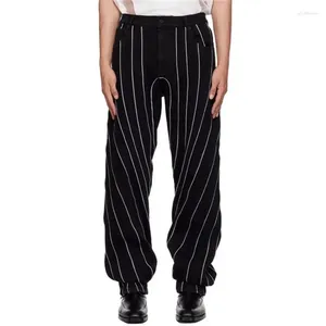 Jeans para mujeres 2024 Autumn Korean Fashion Stripe Panel de contraste Pantalones de lápiz de algodón puro y2k pantalones vintage