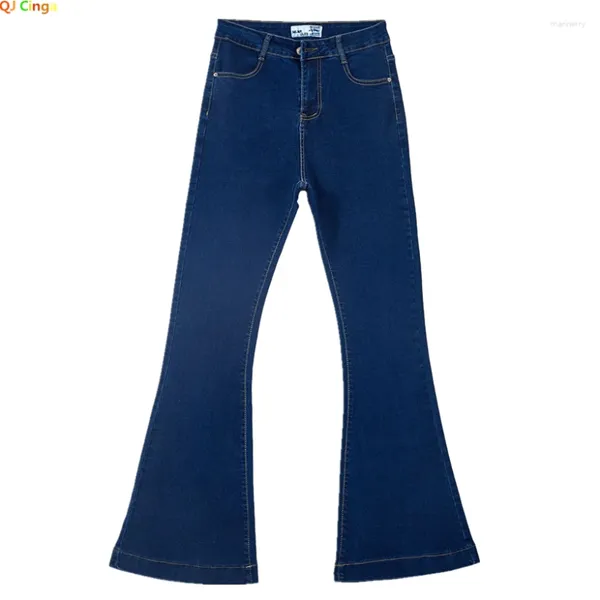 Jeans pour femmes 2024 bleu évasé mode pantalon en denim mince pantalon décontracté noir 27 28 29 30 31 32 34