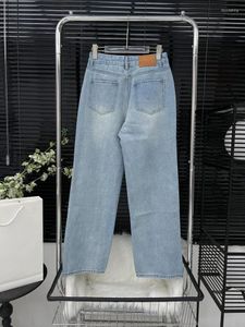 Jeans para mujeres 2024 Patrón de letras Bordado de punto de punto