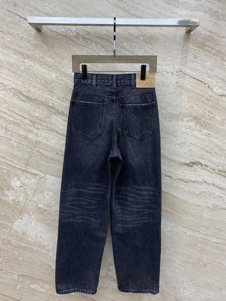 Vaqueros de mujer 2024 Primavera y verano Arrivai Moda Todo suelto Casual Pantalones rectos de nabo Proceso de garra de gato X249952249952