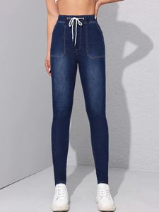 Jeans pour femmes 2024 femmes leggings en jean élastique