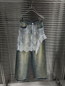 Jeans pour femmes 2024 Fashion Fashion Lace Casual Lace 0403