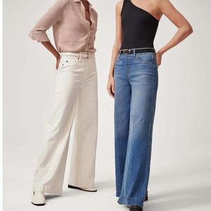 Jeans pour femmes 2024 femmes Summer Ligne étendue Couleur solide couleurs extensible pantalon denim Ladies Casual Loose Panton xxl