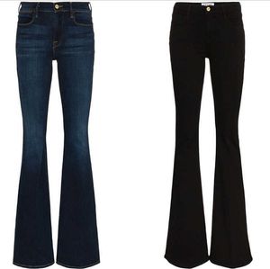 Jeans pour femmes 21 automne et hiver nouveau cadre étoile même pantalon évasé femmes taille haute jambes larges jeans skinny lâches femmes
