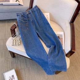 Jeans pour femmes 60-175 kg pantalon denim Femme Fonde de printemps Fashion Couleur solide