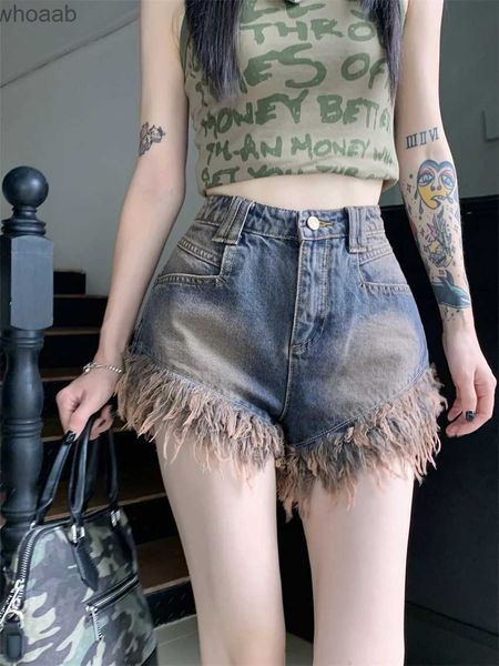 Jeans de mujer Alien Kitty Mujeres Jeanswear Shorts Chic Slim New Summer Hot Girls Moda Sexy Bodycon Cintura alta All Match Denim Office Lady YQ240116