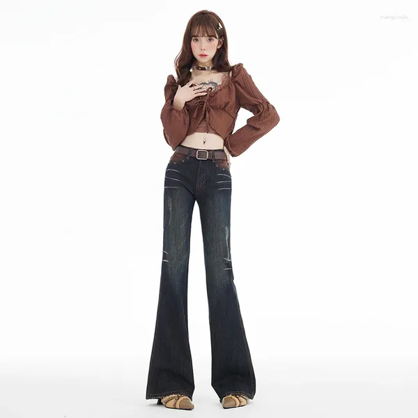 Jeans féminins American Vintage Denim Flare Pantal