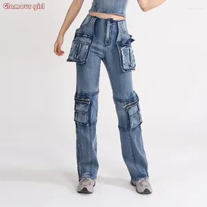 Jeans pour femmes et pour 2024 Design à la mode au printemps avec des poches patchwork