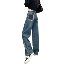 Frauen Jeans Arazooyi Koreanische Mode Vintage Frau Hohe Taille Weibliche Kleidung Denim Streetwear 2023 Trend Hosen Kleidung