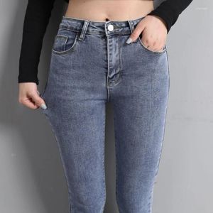 Jeans de mujer Femenina Slim STRING Pencil All-Match Casual Femenina Denim pantalones de mezclilla
